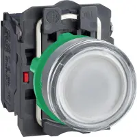 Schneider Electric Leuchtdrucktaster, Kunststoff, komplett, 22mm, kundenspezifisch via Konfigurator XB5AWCUST10