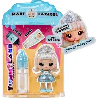 Mga Entertainment Yummiland Lipgloss Doll- Callie Birthday Cake, Mini-Puppe, Weiblich, 4 Jahr(e), Junge/Mädchen, Mehrfarbig