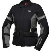 IXS Laminat ST-Plus Damen Motorrad Textiljacke, schwarz/grau, 3XL