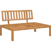 The Living Store Garten-Mittelsofa aus Paletten Massivholz Akazie