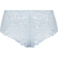 LASCANA Brasilslip , Damen, Gr. 32/34, 1 Stk., blau (ice, blau), Spitze, Obermaterial: 90% Polyamid, 10% Elasthan, unifarben, bequem, Unterhosen Brasilslip, aus floraler Spitze