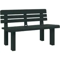 The Living Store Gartenbank Grün 110x52x71 cm Polypropylen