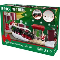 BRIO Batterie-Dampflok Weihnachts-Set 63601400