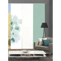 Home wohnideen Schiebegardine "BONITA 3er SET" Gr. 1, grün (mint), B:60cm H:245cm, Polyester, Gardinen, Schiebegardine, Schiebevorhang Digidruck 3er Set BONITA