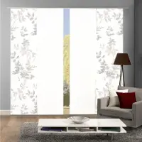 Home wohnideen Schiebegardine "4er SET" Gr. 1, beige (sand), B:60cm H:245cm, Polyester, Gardinen, Schiebegardine, Schiebevorhang Digidruck 4er Set AYLA