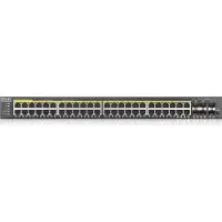 Zyxel GS2220-50HP-EU0101F, Managed, L2, Gigabit Ethernet (10/100/1000), Power over Ethernet (PoE), Rack-Einbau