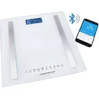 Esperanza EBS016W, Elektronische Personenwaage, 180 kg, Weiß, 5 kg, kg, Quadratisch