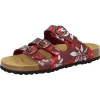 Lico Pantolette "Pantolette Bioline Leave", Damen, Gr. 38, rot, Synthetik, Schuhe Pantolette