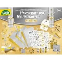 Lena 1100000002199 "Bastelkoffer Gold & Silber", bunt (silberfarben, goldfarben), Kreativsets, Kinder, Kunststoff, 1100000002199