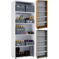 VCM Schuhregal "Holz Kleiderschrank Schuhschrank Vandol", braun (buche), B:70cm T:40cm, Schränke, Schuhregal