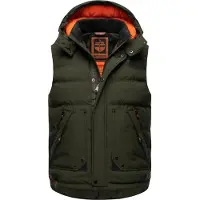 STONE HARBOUR Steppweste "Steppweste Egoor", Herren, Gr. S, grün (olive), Obermaterial: 94% Polyester PES. 5% Elasthan EL. Futter: 100% Polyester PES. 100% Polyester PES., Westen Steppweste