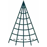 F-H-S International FHS LED Tannenbaum Galaxy 200 cm 300 warmweiße LED, mit Aufstellmast