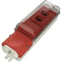 MENNEKES 10896 Erdkabel-Übergangskasten m. Rauchglasdeckel 2xD01 (10896)