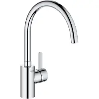 GROHE Eurosmart Cosmopolitan Einhand-Spültischarmatur, Ausladung 224mm, schwenkbar, hoch, 32843002, Farbe: Chrom