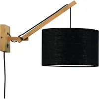 Good&Mojo Wandlampe Andes Naturel S 32x20 Schwarz
