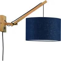 Good&Mojo Wandlampe Andes Naturel S 32x20 Blau