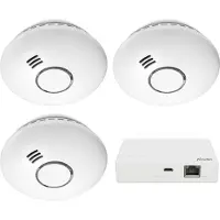 Alecto SMART-SMOKE10 Zigbee Rauchmelder-Set 3 Melder mit Smart-Bridge App Weiß