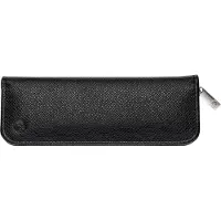 Pelikan 958025, Hartschalenetui für Stifte, Leder, Schwarz, Einfarbig, Reißverschluss, Erwachsener