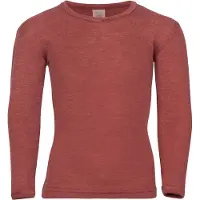 Engel - Kinder Unterhemd L/S - Merinounterwäsche Gr 128 rot