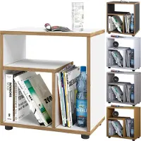 VCM Holz Beistelltisch | Couchtisch schlicht | Maße H. 55 x B. 50 x T. 30 cm | Nachttisch | Kaffeetisch - Zeito