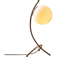 Opviq Tischleuchte Yay 5012, braun, Opalglas, Höhe 43 cm