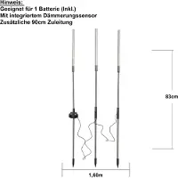 Star Trading 482-38, Ballard lighting, Transparent, Wegbeleuchtung, Baumbeleuchtung, LED, 3 Glühbirne(n), 6 h