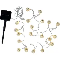 Pauleen Sunshine Glamour Solar-Lichterkette silber