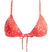 Roxy Bandeau-Bikini-Top "Pt Beach Classics", Damen, Gr. XL, rot (poppy rot dancing ditsy swim), Obermaterial: 85% Polyester, 15% Elasthan., Bikini-Oberteile Bandeau-Bikini-Top