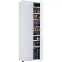 VCM Schuhschrank "XXL Holz Großer Schuhschrank Schuhkommode Vandol 9", weiß, B:70cm T:40cm, Obermaterial: 100% Holz Wood., Schränke, Schuhschrank