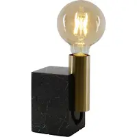 Näve Tischleuchte "Gemma" h: 16cm", gold, Ø 11cm H: 16cm, 1 Stk., Leuchten, Mamor incl. Kippschalter, Tischleuchte