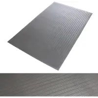 Floordirekt Anti-Ermüdungsmatte Softer-Work-Mat Gerippt Grau 60x400 cm