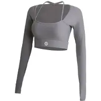 Yeaz Sporttop "Long Top CLUB LEVEL", Kinder, Gr. S, grau, Obermaterial: 78% Polyester PES. 22% Elasthan EL., Sweatshirts Sporttop
