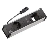 Bachmann CONI 3-fach Modulträger, 1x Steckdose, 1x USB-A/C Charger, 1x CM (912.167)