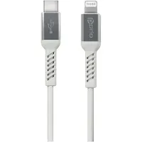 Prio Lade- und Synchronisierungskabel USB C auf Lightning MFi- 2 m weiß