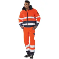 Planam Warnschutz Comfortjacke 2046 Gr. XL orange/marine