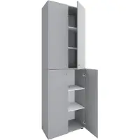 VCM Schuhschrank "XL Holz Großer Schuhschrank Schuhkommode Lona 6", grau, B:70cm T:40cm, Obermaterial: 100% Holz Wood., Schränke, Schuhschrank
