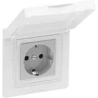 Legrand 765217 SEANO Green”Up Schutzko-Steckdose 16 A EV – Mode 1 und Mode 2, Farbe: Ultraweiß