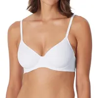 Schiesser Schalen-BH "Air", Damen, Gr. 90, Cup C, weiß (100, weiß), Microtouch, Obermaterial: 90% Polyester, 10% Elasthan, unifarben, bequem, BHs Schalen-BH, mit feiner, elastischer Microqualität