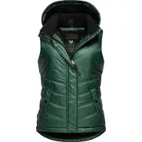 Ragwear Steppweste "Steppweste Hesty Bling", Damen, Gr. XS, grün, Obermaterial: 100% Nylon NY. Futter: 100% Polyester PES. 100% Polyester PES., Westen Steppweste