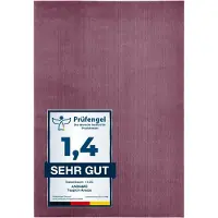 Andiamo Badematte "Arezzo, Badvorleger, Badezimmer Teppich, Duschvorleger", lila (lavendel), H:16mm, Polyester, Badematten, Badematte, unifarben, auch in rund & als 2er Set erhältlich