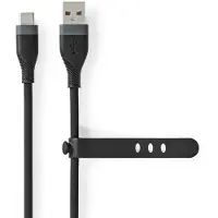 Nedis CCGB60800BK15 USB-Kabel USB 2.0 USB-A auf USB-C Stecker 15 W 1,5 m Schwarz