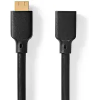 Nedis Cvgb35090bk20 Ultra High Speed Hdmi-kabel Hdmi-hdmi Ausgang 8k 48 Gbps 7.9 Mm 2 M 60hz