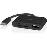 Nedis USB-Hub - 1x USB-C - 1x USB A / 1x USB-C - 4-Port port(s) - USB 2.0 - Stromversorgung über USB - SD & MicroSD