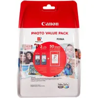 Canon CRG PG-560XL/CL-561XL Photo Value Pack, Hohe (XL-) Ausbeute, Schwarz, Cyan, Magenta, Gelb, 2 Stück(e), Foto-Wertpaket