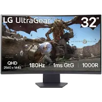 LG 32GS60QC-B, 80 cm (31.5"), 2560 x 1440 Pixel, Quad HD, LCD, 1 ms, Schwarz
