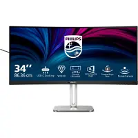 Philips 5000 series 34B2U5600C/00, 86,4 cm (34"), 3440 x 1440 Pixel, Dual QHD, LCD, 4 ms, Grau