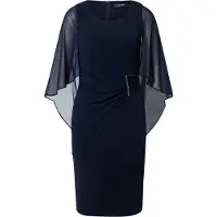 Vera Mont Cocktailkleid "Damen mit Raffung" Ohne Tasche Materialmix