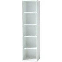 Germania Aktenregal "Monteria", weiß, B:50cm H:195,8cm T:36,8cm, Holzwerkstoff, Regale, Aktenregal, Breite 50 cm, 3D-Rahmen, kratzfeste Beschichtung, Made in Germany