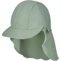 Sterntaler Schirmmütze "Bademütze mit Nackenschutz uni", Jungen, Gr. 49, grün (mattgrün), Obermaterial: 82% Polyamid PA. 18% Elasthan EL., Mützen Schirmmütze