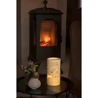 Konstsmide Weihnachtsmann und Schlitten wassergefüllt